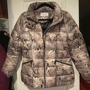 Women’s Calvin Klein snakeskin print jacket jacket. Size Small.